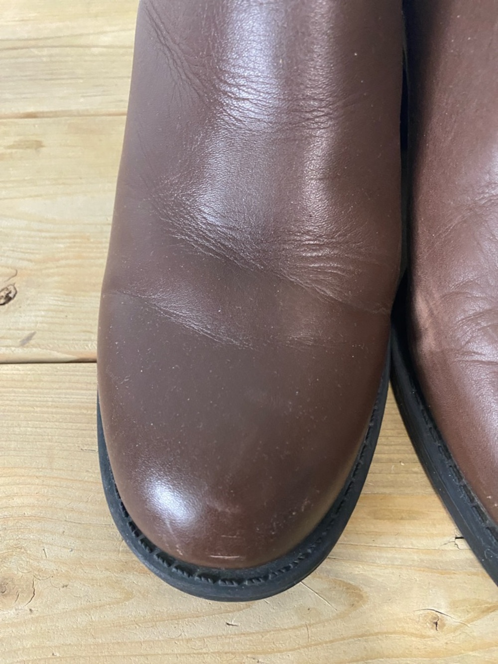 Cougar Fargo Brown Leather Chelsea Block Heel Ankle Boots 9M - Picture 7 of 12